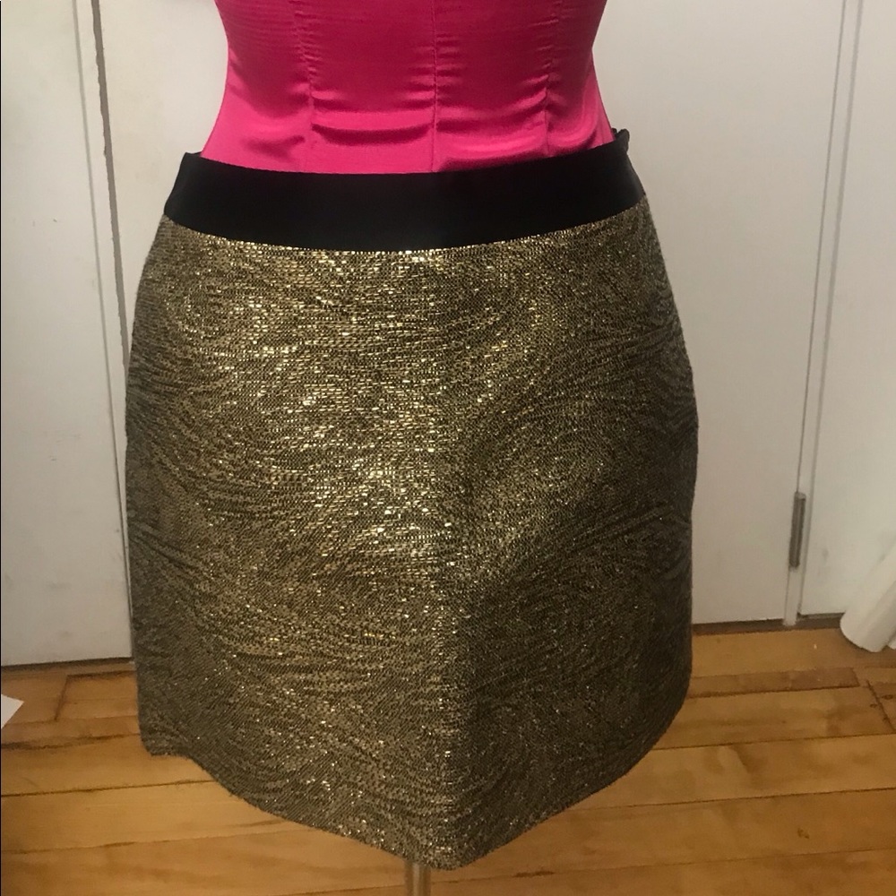 *NWT* Milly Metallic Textured Tweed Mini Skirt